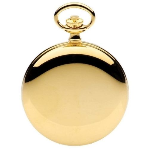 Gold Toned Double Hunter Dual Dial Moon dial Pocket Watch