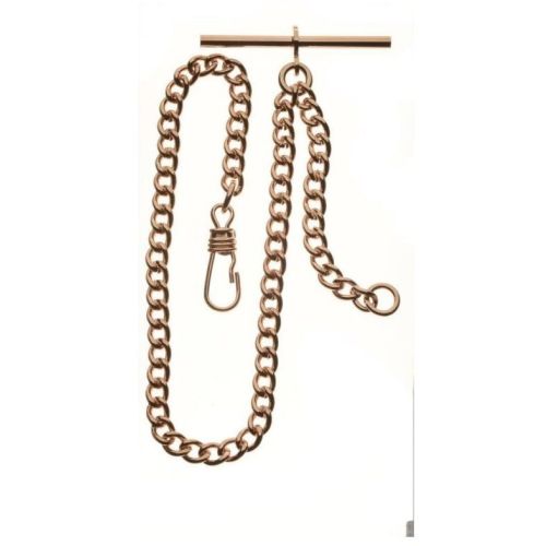 Rose Gold Plated Two Chain Bundle T-Bar & Belt Loop