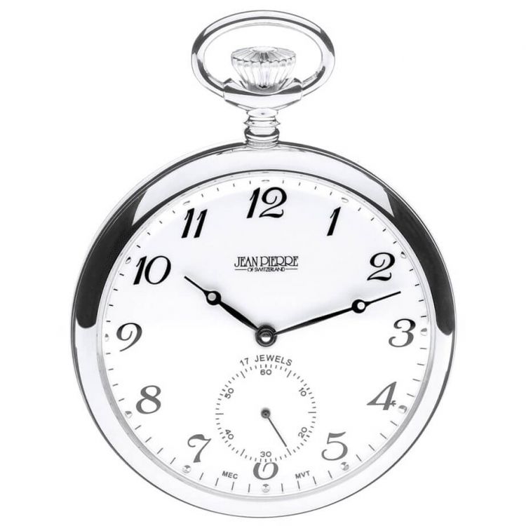 Sterling Silver Mechanical Open Face Pocket Watch