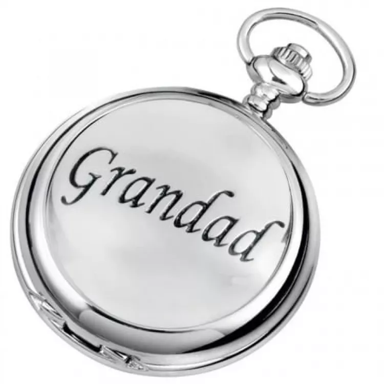 Grandad Chrome Plated Full Hunter Pocket Watch