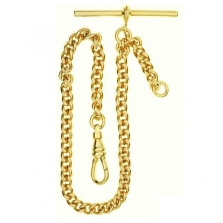 9ct Rolled Gold 9 Inch Albert Pocket Watch Chain