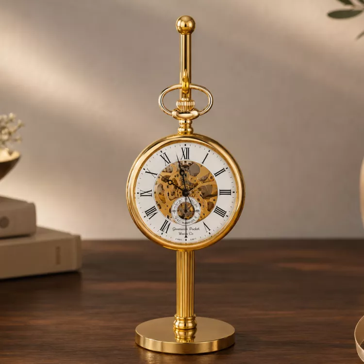 Gold Plated Pocket Watch Hook Stand