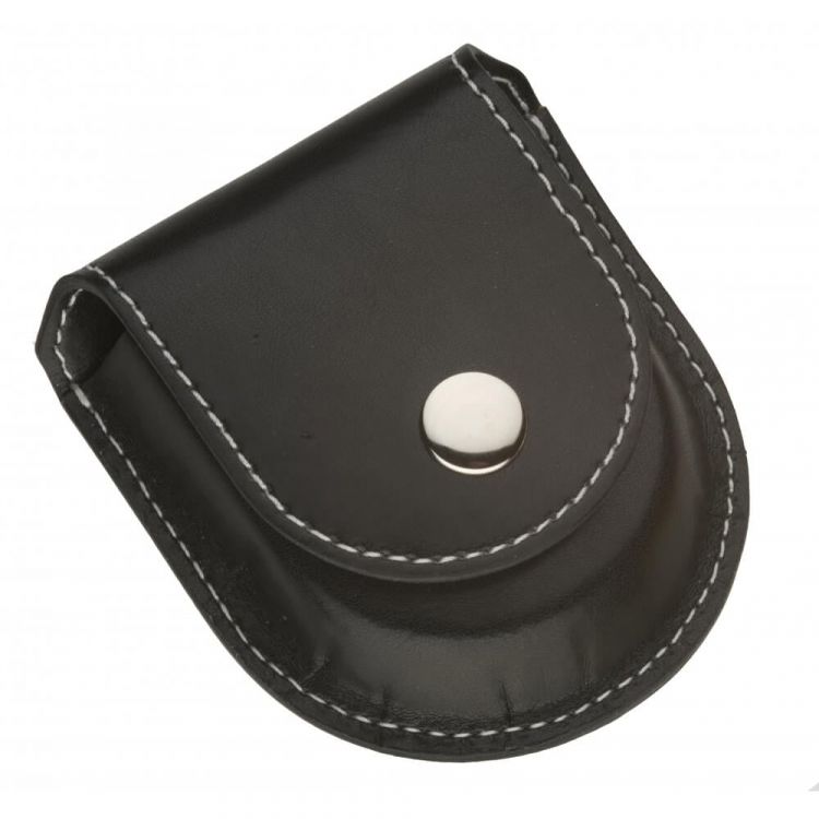 Black Leatherette Pocket Watch Pouch