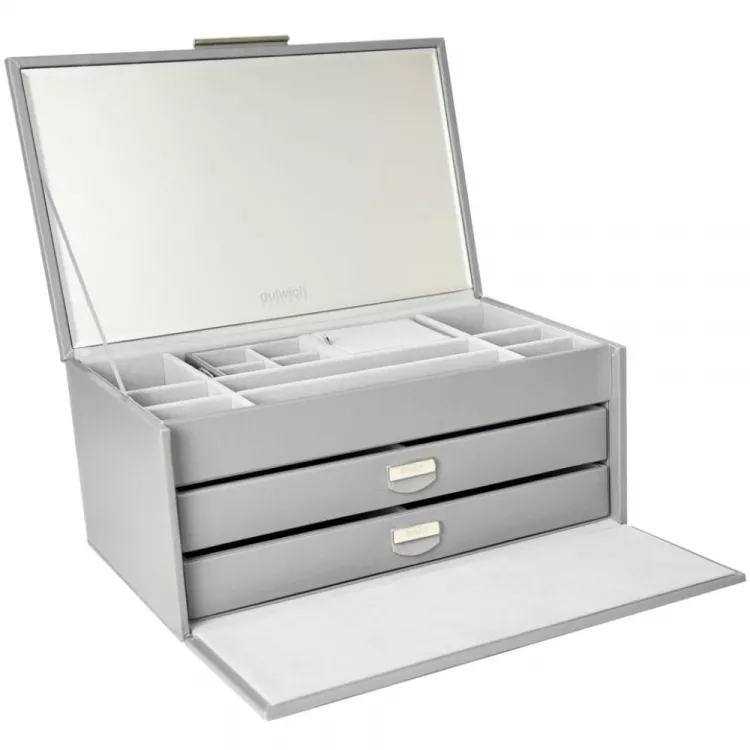 Malmo Grey Large Jewellery Box