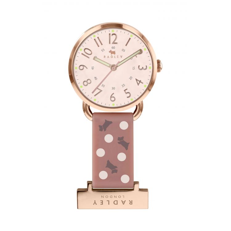 Ladies Cameo Silicone Strap Polka Dot Print Nurses FOB