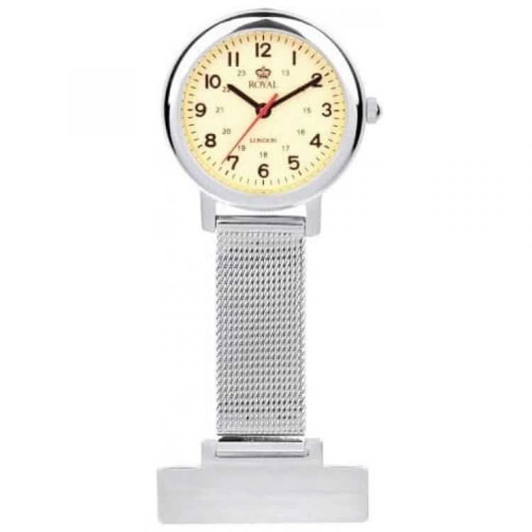 Stainless Steel Illuminous Dial Fob Watch