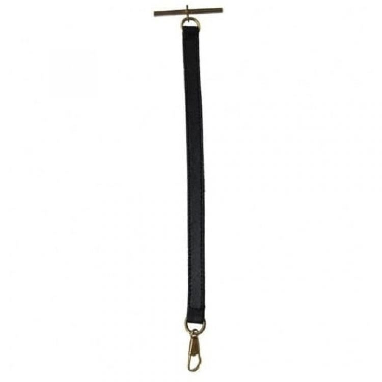 Black Leather Pocket Watch Strap