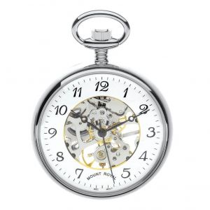 Mechanical skeleton pocket clearance watch