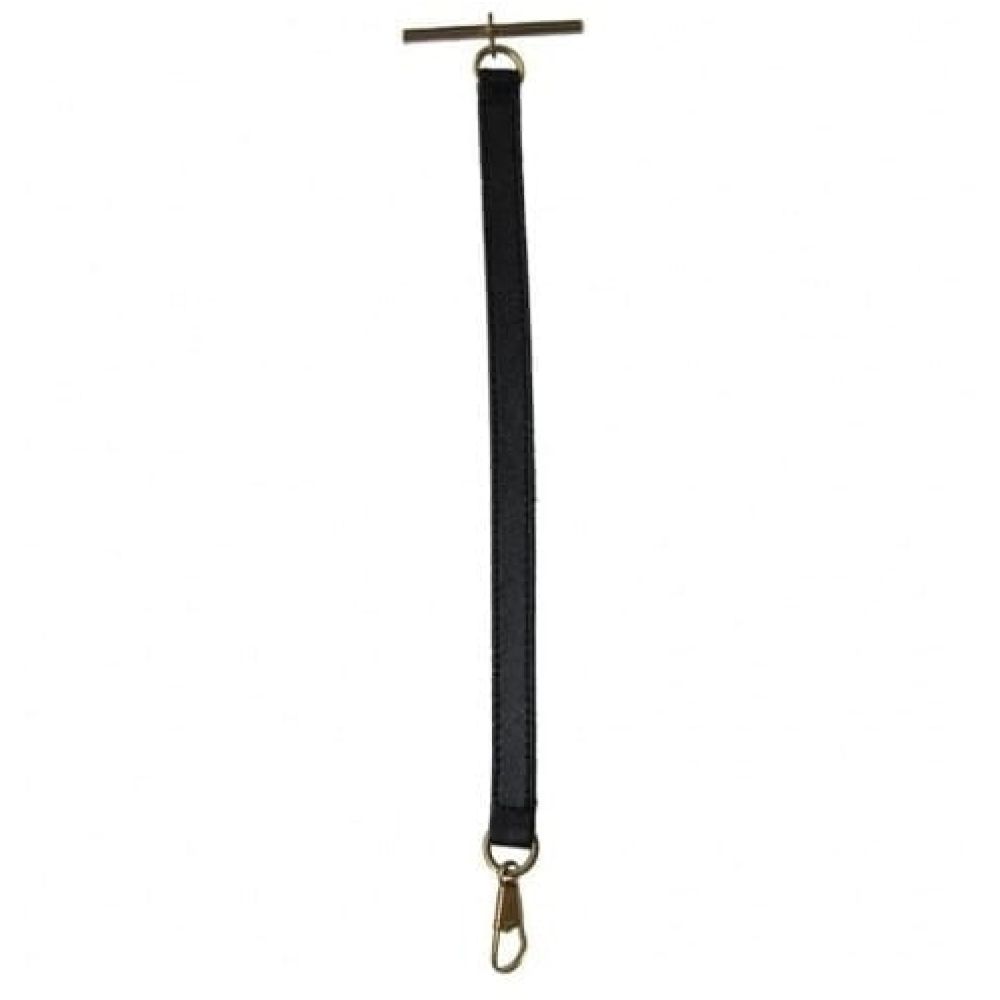 Black Leather Pocket Watch Strap